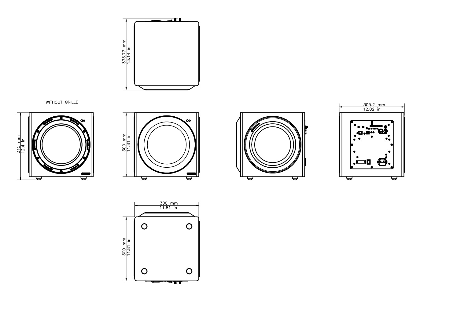 Monitor Audio CW10 subwoofer